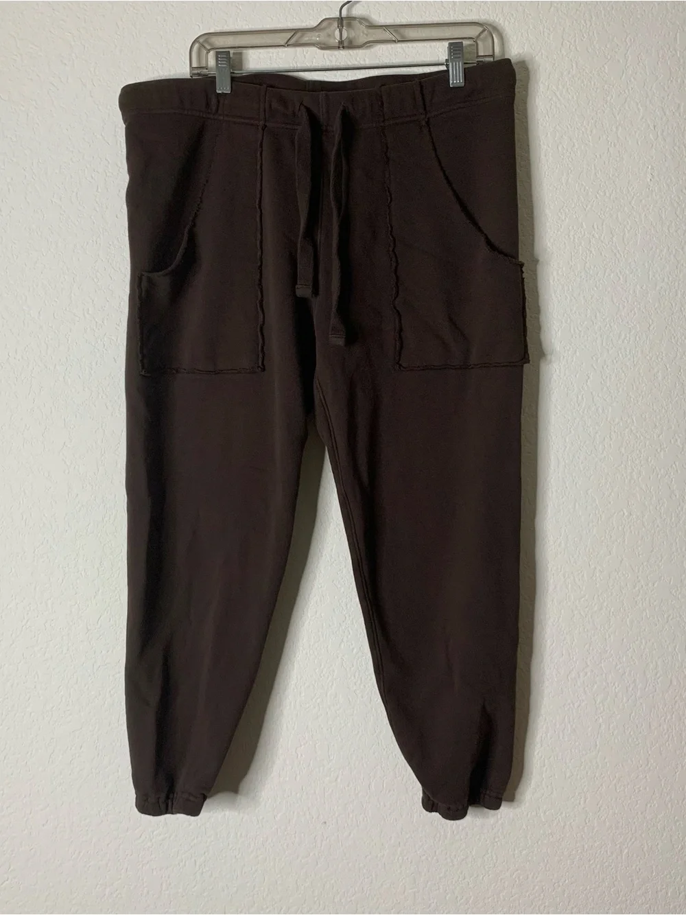 Frank & Eileen Womens Dark Brown Eamon Jogger Pants L